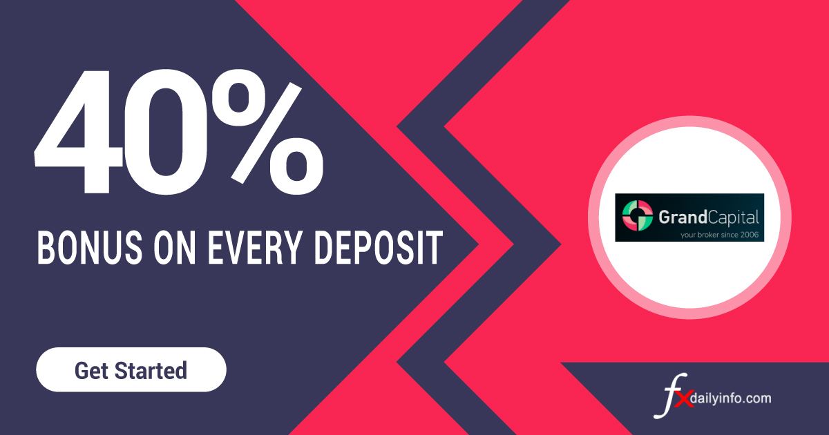 GrandCapital 40% Forex Each Deposit Bonus