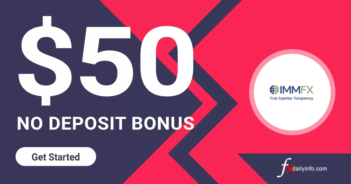 50 USD Forex No Deposit Bonus from IMMFX