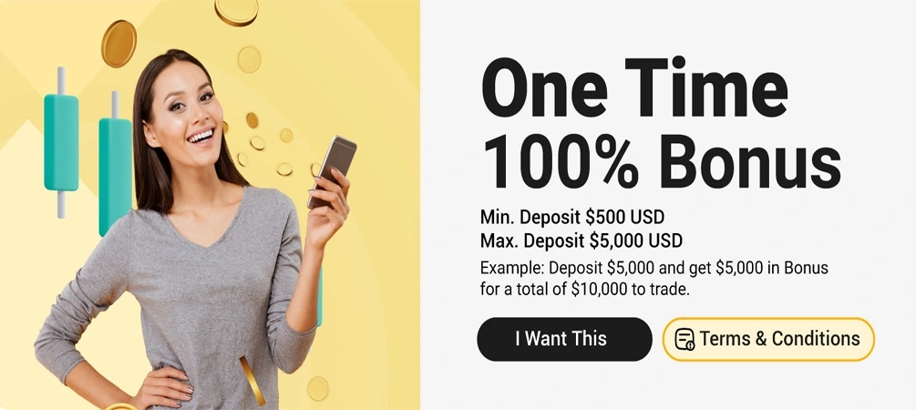 Monaxa Offer 100% One Time Forex Deposit Bonus