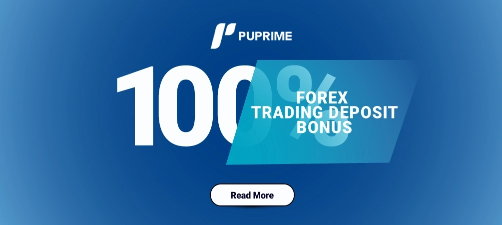 Puprime offers a 100% Forex Trading Deposit Bonus