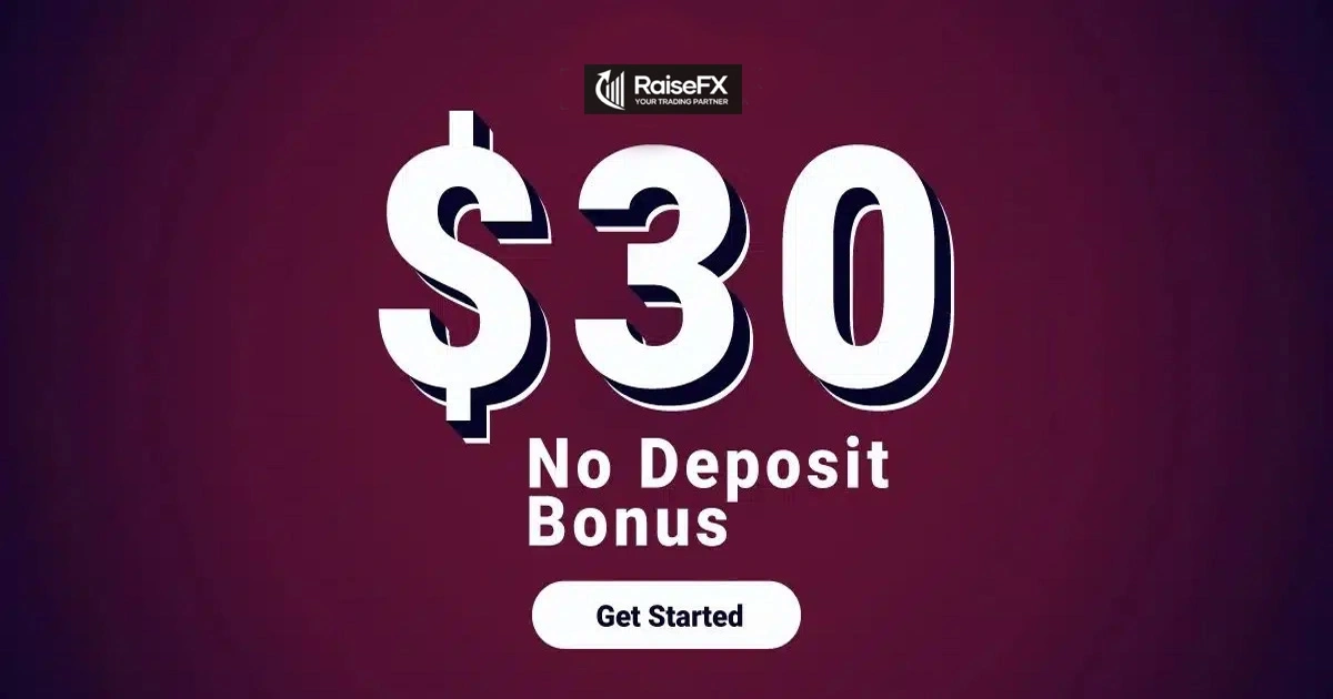 RaiseFX No Deposit Bonus $30 Live MetaTrader 5 Trading