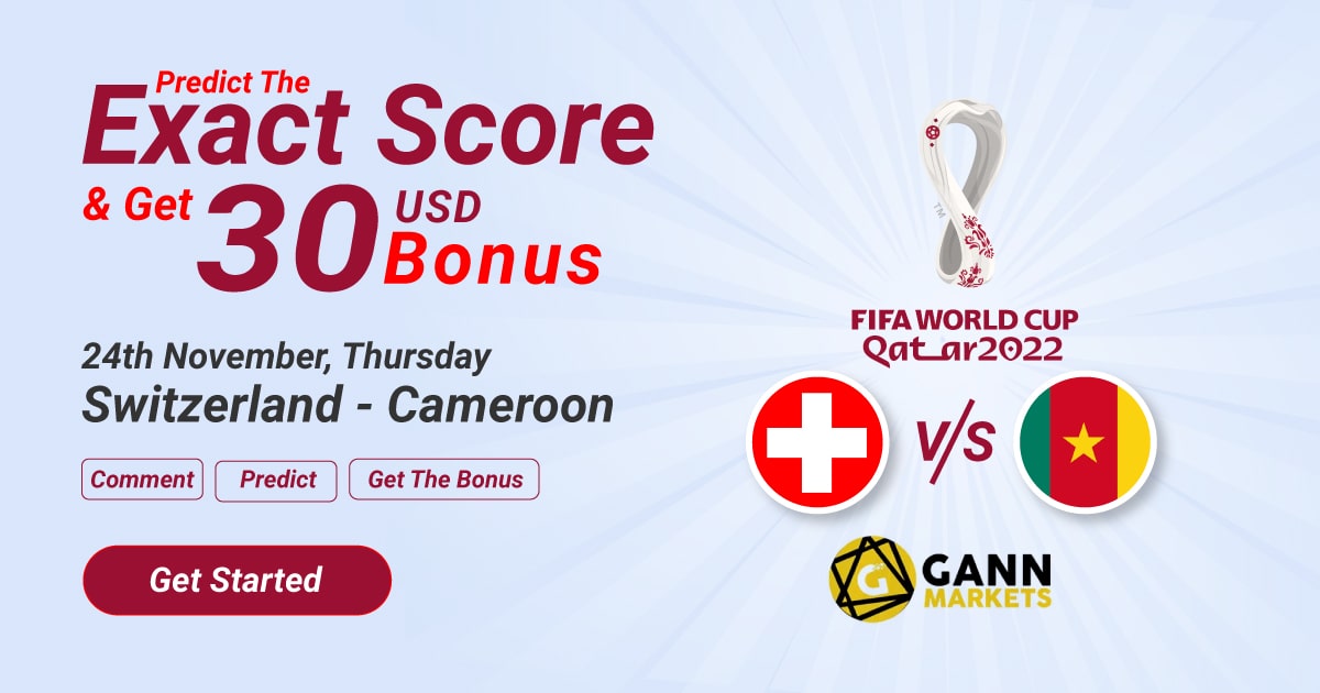 Predict the Exact score & get 30 USD Bonus Gann Markets