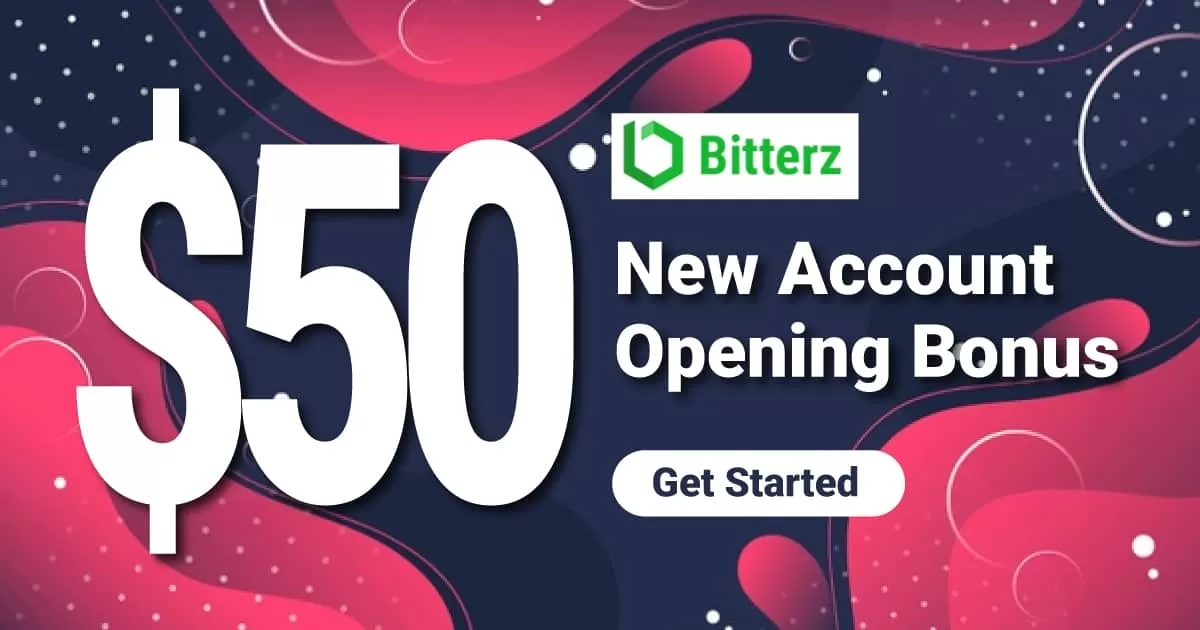 Get Free $50 Crypto No Deposit Trading Bonus on Bitterz