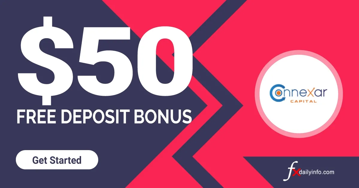 Connexarcapital 50 USD Forex No Deposit Bonus