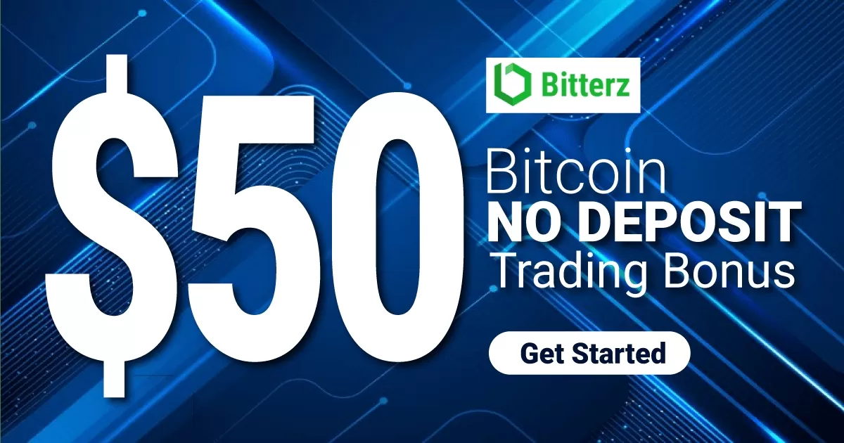 Get Free $50 Crypto No Deposit Bonus on Bitterz