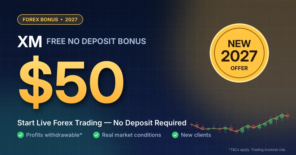 Claim the XM $50 Forex No-Deposit Bonus in 2027